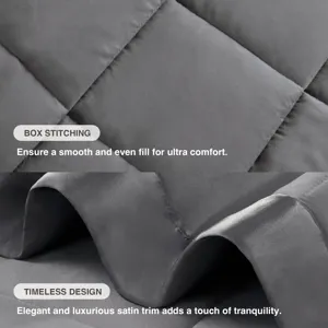 Madison Park Windom Lightweight Down Alternative Blanket with Satin Trim