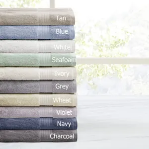 Madison Park Organic 6 Piece Organic Cotton Towel Set