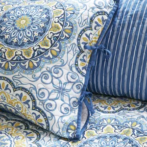 Madison Park Tangiers 6 Piece Reversible Daybed Cover Set - Blue