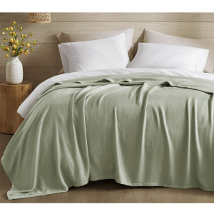 Bamboo Cotton King Rayon from Bamboo Cotton Blanket - Sage Green