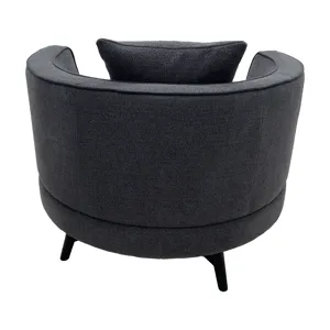 Harper Swivel Chair - Dark Grey