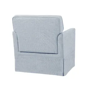 Paula Slipcover Accent Armchair - Light Blue