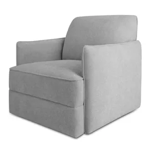 Carly Swivel Chair - Light Grey