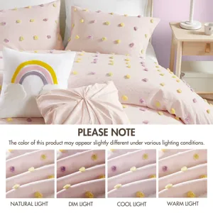 Urban Habitat Kids Callie Cotton Jacquard Pom Pom Comforter Set