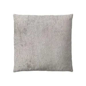 Ava Solid Square Pillow - Light Grey