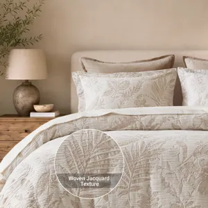Harbor House Maison Tropical Cotton Jacquard Botanical Duvet Cover Set