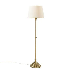 Athena Floor Lamp 59\"H - Antique Brass