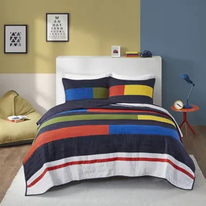 Urban Habitat Kids Morris Stripe Printed Quilt Set