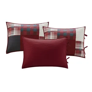 Woolrich Sunset 5 Piece Day Bed Cover Set - Red