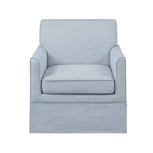 Paula Slipcover Accent Armchair - Light Blue