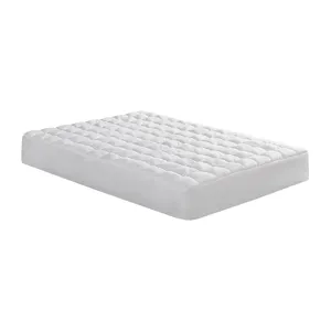 Dream Puff Full Overfilled Down Alternative Mattress Pad - White