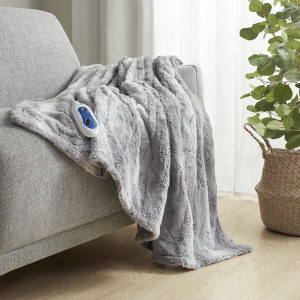 Beautyrest Zuri Oversized Faux Fur Heated Throw