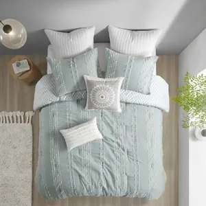 INK+IVY Kara 3 Piece Cotton Jacquard Comforter Set