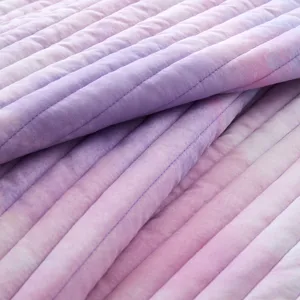 Intelligent Design Cassiopeia Watercolor Tie Dye Printed Quilt Set with Throw Pillow
