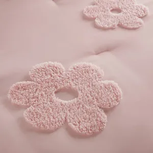 Urban Habitat Kids Gracie Floral Reversible Tufted Chenille Comforter Set with Flower Throw Pillow