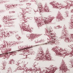 True North by Sleep Philosophy Cozy Cotton Flannel Printed Sheet Set