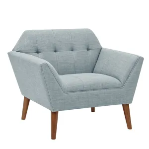 Newport Newport Wide Mid-Century Modern Lounge Chair - Light Blue