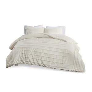 Urban Habitat Mercer 3 Piece Cotton Chenille Duvet Cover Set