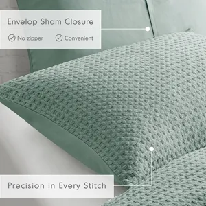 Comfort Spaces Mina Weave Textured Duvet Cover Set