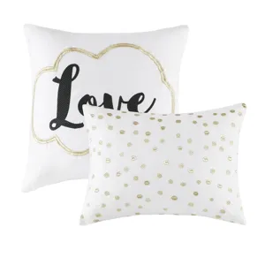 Intelligent Design Raina Metallic Printed Comforter Set