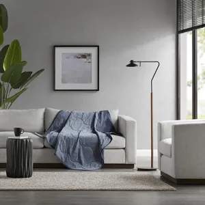 Cooling Touch Down Alternative Throw - Navy