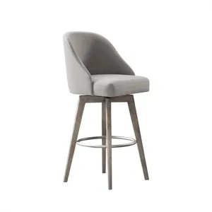 Pearce Bar Stool with Swivel Seat - Grey