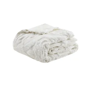 Madison Park Viola 3 Piece Tufted Cotton Chenille Damask Duvet Cover Set