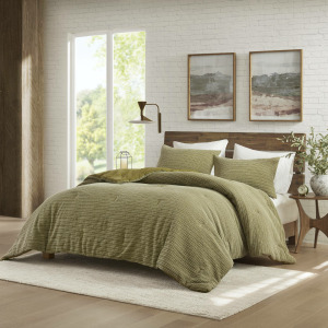 Woolrich Lyon Waffle Washed Comforter Set