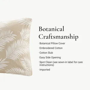 Harbor House Ella Botanical 1 Piece Cotton Pillow Cover