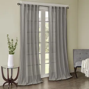 Madison Park Harper Solid Crushed Curtain Panel Pair