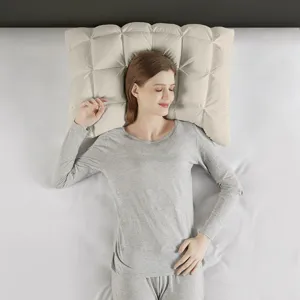 Stay Puffed Overfilled Pillow Protector Single Piece - Tan