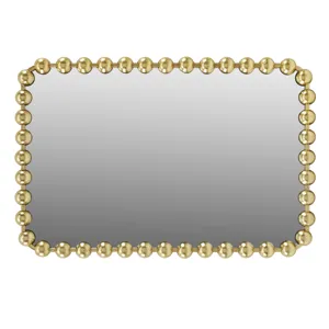 Madison Park Signature Marlowe 24X36 Rounded Rectangle Beaded Wall Mirror