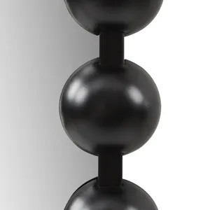 Madison Park Signature Marlowe 24X36 Arch Beaded Wall Mirror - Black