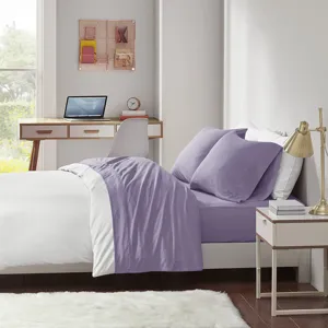 Intelligent Design Cotton Blend Jersey Knit All Season Sheet Set