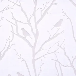 Madison Park Averil Grommet Top Sheer Bird on Branches Burnout Window Curtain