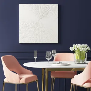 Madison Park Signature Sunburst Hand Painted Dimensional Resin Wall Art - White