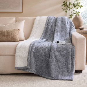 Serta Marled Dream Soft Heated Throw