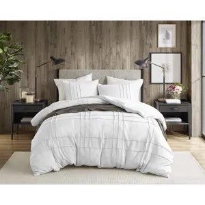 Comfort Spaces Walker Soft Washed Pleated Comforter Set