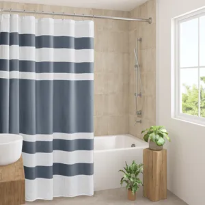 Madison Park Spa Waffle Shower Curtain with 3M Treatment