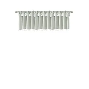 Madison Park Emilia Lightweight Faux Silk Valance With Beads