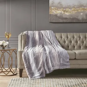 Madison Park Zuri Faux Fur Throw