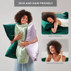 Madison Park Essentials Satin Luxury 2 PC Pillowcases