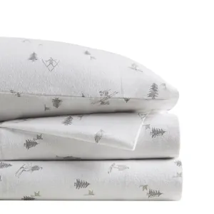 True North by Sleep Philosophy Cozy Cotton Flannel Printed Sheet Set