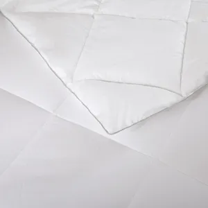 1000 Thread Count Cotton Rich Full/Queen Diamond Quilting Down Alternative Comforter - White