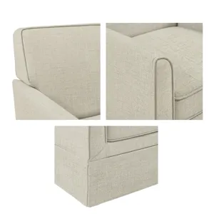 Paula Slipcover Accent Armchair - Cream