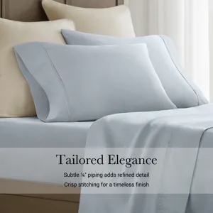 Harbor House 100% Egyptian Cotton Sateen Pillowcase Set