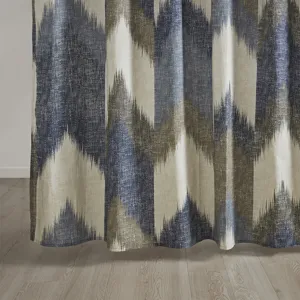 Alpine Cotton Printed Shower Curtain - Navy