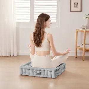 Intelligent Design Azza Poly Chenille Square Floor Pillow Cushion