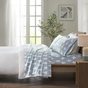 True North by Sleep Philosophy Cozy Cotton Flannel Printed Sheet Set