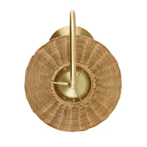 Laguna Rattan Weave Shade Table Lamp - Gold/Natural